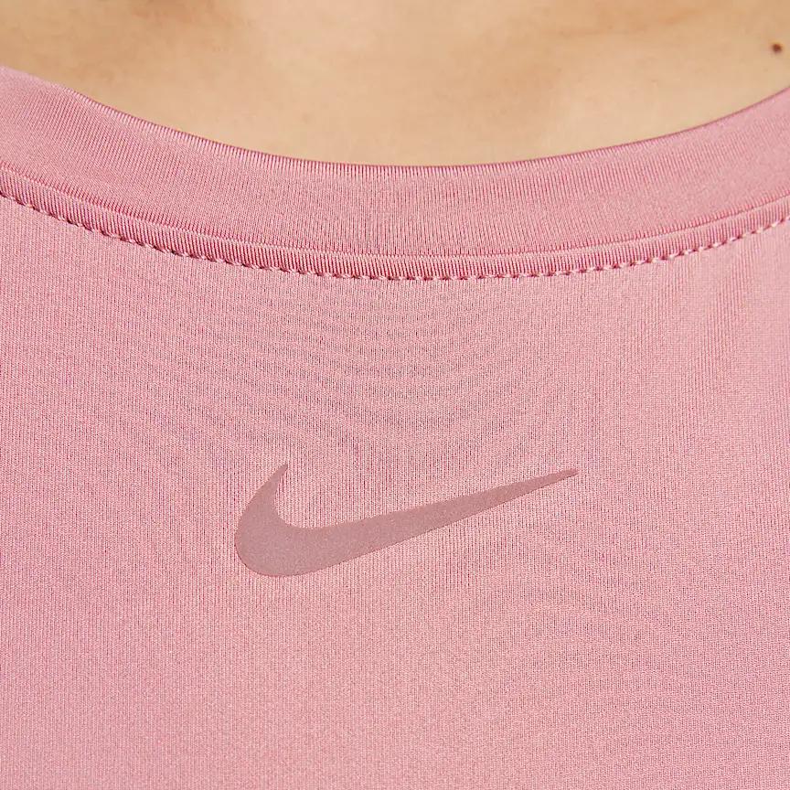 Nike Dri-Fit One Seria Klasyczna Wygodna Miękka Szybkoschnąca Koszulka z Krótkim Rękawem Damska Koszulki Różowa FN2799-699