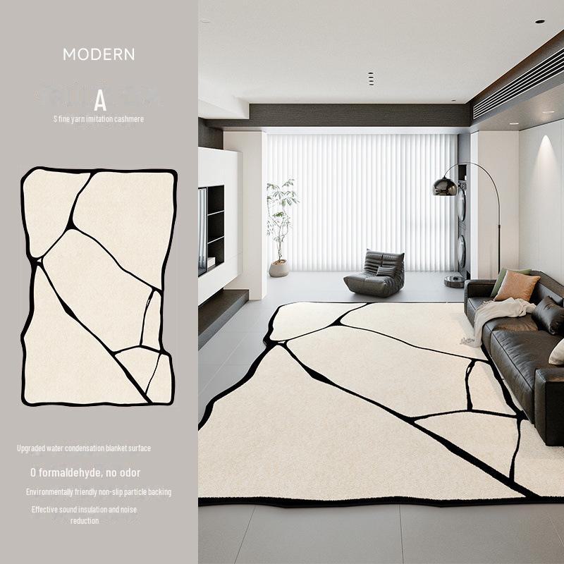 2025 Italský minimalistický luxusní koberec: Odolný proti nečistotám, Snadná údržba, Ideální do obývacího pokoje a ložnice na podzim/zimu