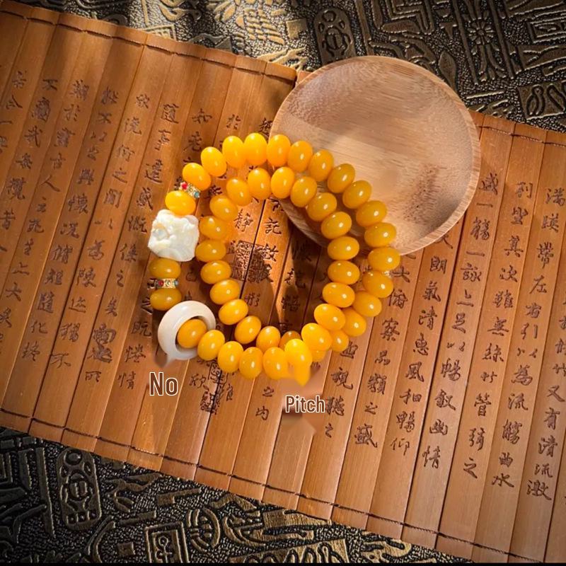 Temple Mutton Fat White Jade Bodhi Root 108 Beads Unisex Bracelet Necklace Pendant Buddhist Beads