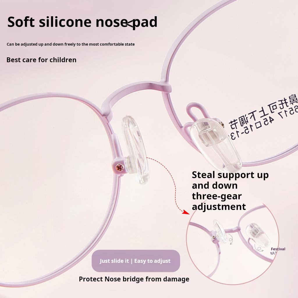New Kids Anti-slip Ear Hook Sports Glasses Frame Silicone Nose Pads Boys Girls Comfortable Optical Prescription Glasses JS6517
