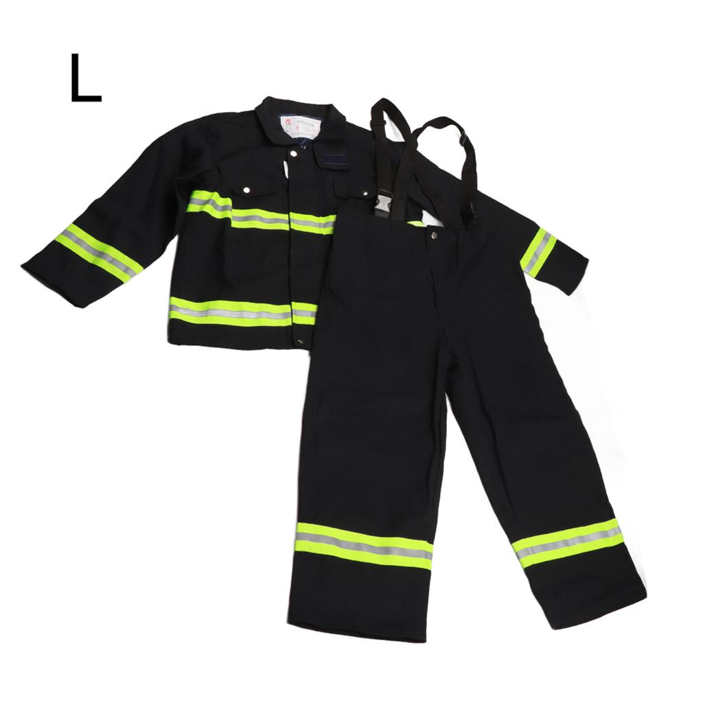 Fire Fighting Equipment Flame Retardant Clothing Fireproof Heatproof Firemen Protective Reflective Coat Trousers Fireproof Suit