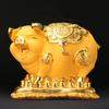 Creative Golden Piggy Bank Home Decoration Accessories Modern Resin Crafts Business Gifts Living Room TV Cabinet Ornaments