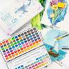 Aquarelle Peintures à l'aquarelle Ensemble de 128 couleurs Peintures en cubes