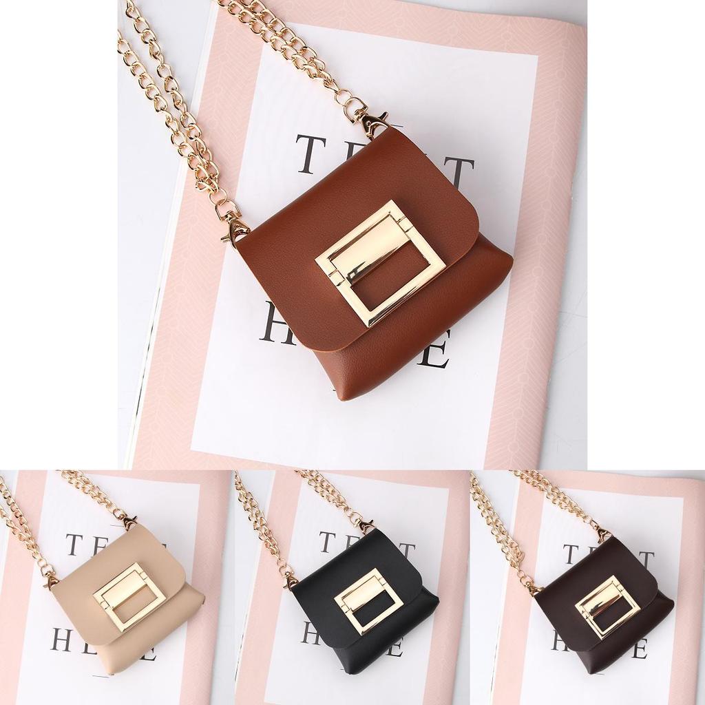 Mini Waist Bag With Chain Strap For Men And Women In Pu Material For Street Style Fashion