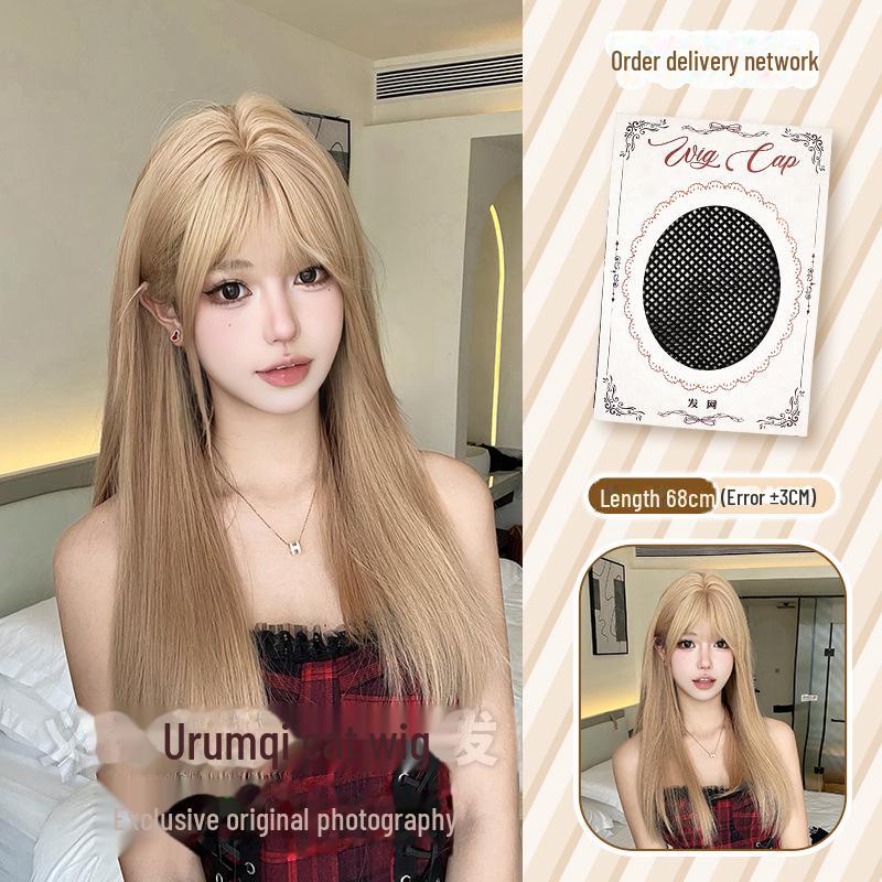 

Logic Cat Лолита черный длинный прямой парик