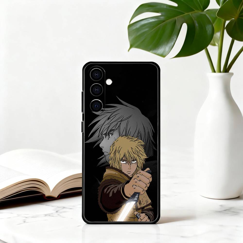 V-Vinland S-Saga T-Thorfinn-VST Handyhülle Schwarzes Silikon Weich Für Samsung Galaxy A73,A72,A71,A70,A53,A52,A51