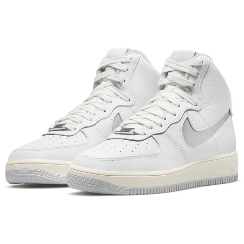 Nike Air Force 1 High Sculpt White Silver Women's Sneakers DC3590-101