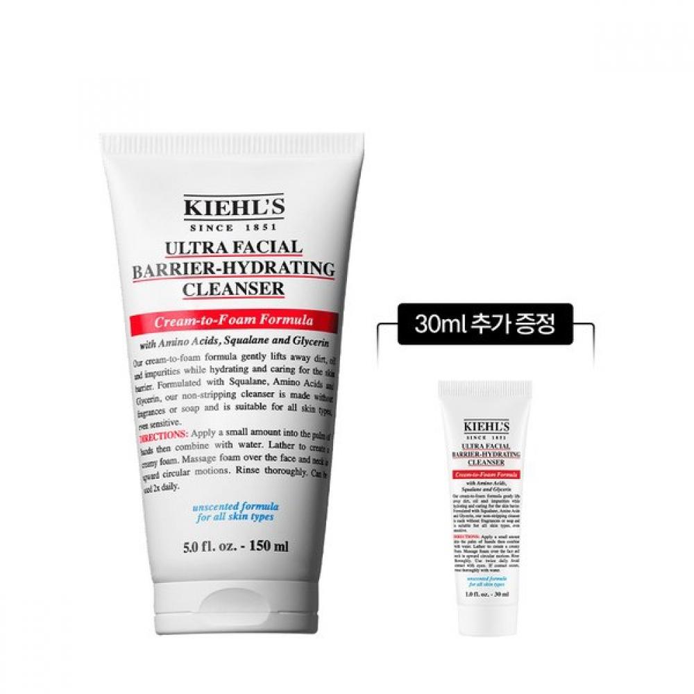 Kiehl S Ultra Facial Barrier cleanSer Set 150ml +30ml Single option