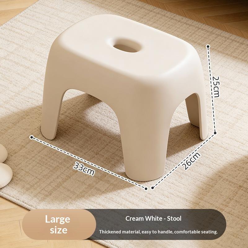Sgabello Piccolo in Plastica Robusto Antiscivolo, Spesso Portante, Panchetta Bassa Portatile per Casa Bagno Soggiorno Uso Doccia Bambini