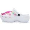 Classic Platform Clog Cute Soft Girl Classic Cloud Cute Casual Barbie Style Hole Shoes Women's White