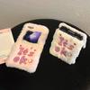 Plush Letter Mobile Phone Case for Samsung Z FLIP6 Trend Z FLIP5 Fine Hole FLIP4 Girly Feeling 3rd Generation