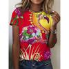Fashion Flamingo 3D Print T-Shirts Women New Casual O-Neck Short Sleeve T Shirt Y2k Harajuku Oversized Tees Tops Female Clothing