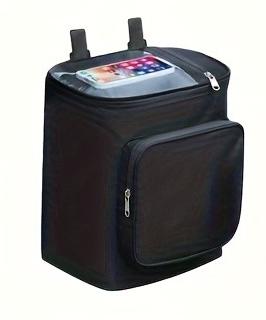 

Electric Bike Motorcycle Helmet Pouch, Portable Front Bike Bag, Large Capacity Storage Organizer with Adjustable Shoulder Strap