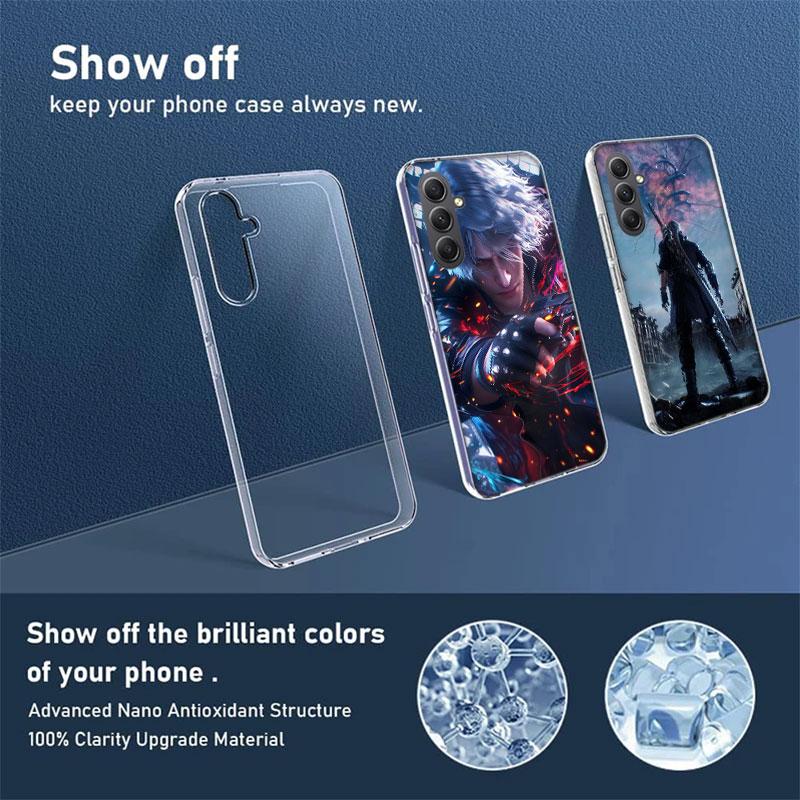 D-Devil May Cry DMC Phone Case for Samsung A17 A37 A57 A07 A16 A26 A36 A56 A06 A02S A12 A22 A32 A52S A04S A14 A24 A34 A54 A03 A1