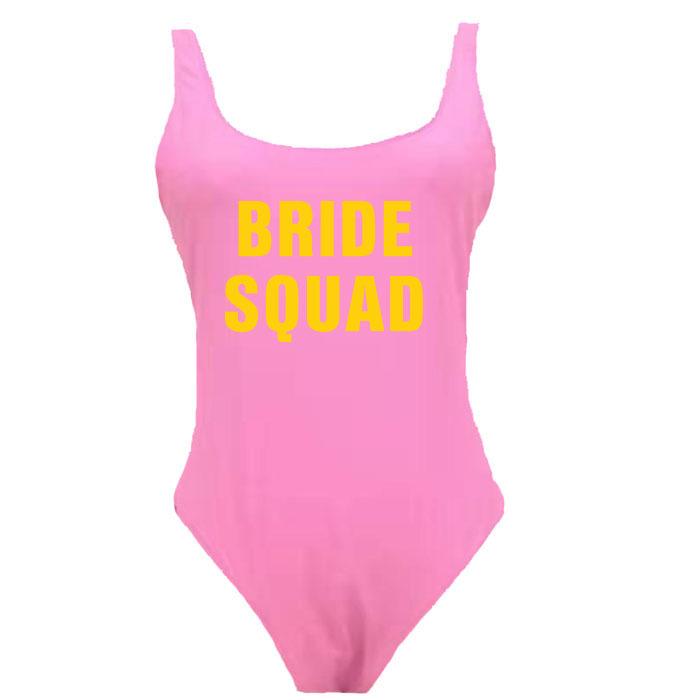 

BRIDE SQUAD Слитный сексуальный купальник с эффектом похудения Large