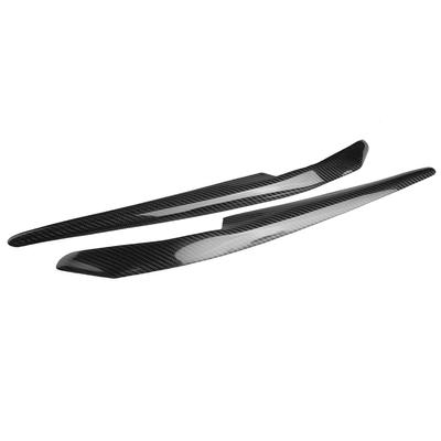 2 Pièces Paupières Sourcils Phare Voiture Fibre de Carbone pour Mitsubishi Lancer EVO X 10 2008 2014