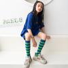 Herbst neue horizontale Streifen farblich passende Midtube-Socken für Kinder Dopamin-Mädchen-Overknee-Strümpfe Mode-Kindersocken