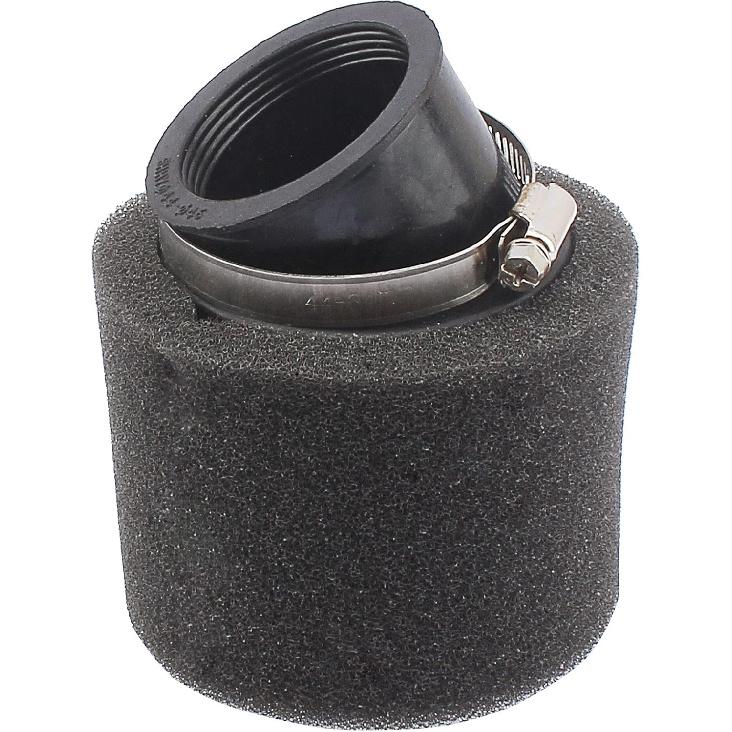 2Pcs Universal 44mm 45mm 46mm Angled Double Foam Pod Performance Filter 50cc 70cc 90cc 110cc 125cc ATV Quad Scooter Go Kart Moped Pit Dirt Pocket