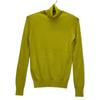 DRAWER Yellow Cashmere Silk Turtleneck Ribbed Knit Top Tops 2 yellowUsed