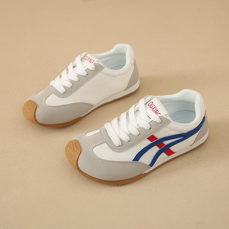 European and American Retro Flat-soled Forrest Gump Shoes Women's 2025 Autumn New Comfortable Soft-soled Leather Surface Versatile Casual Sports R