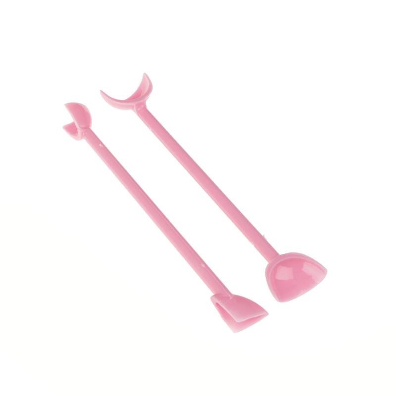 2Pcs Radian Wrinkle Mold Tool Plastic Fondant Cutter Cake Mold Decorating Tool