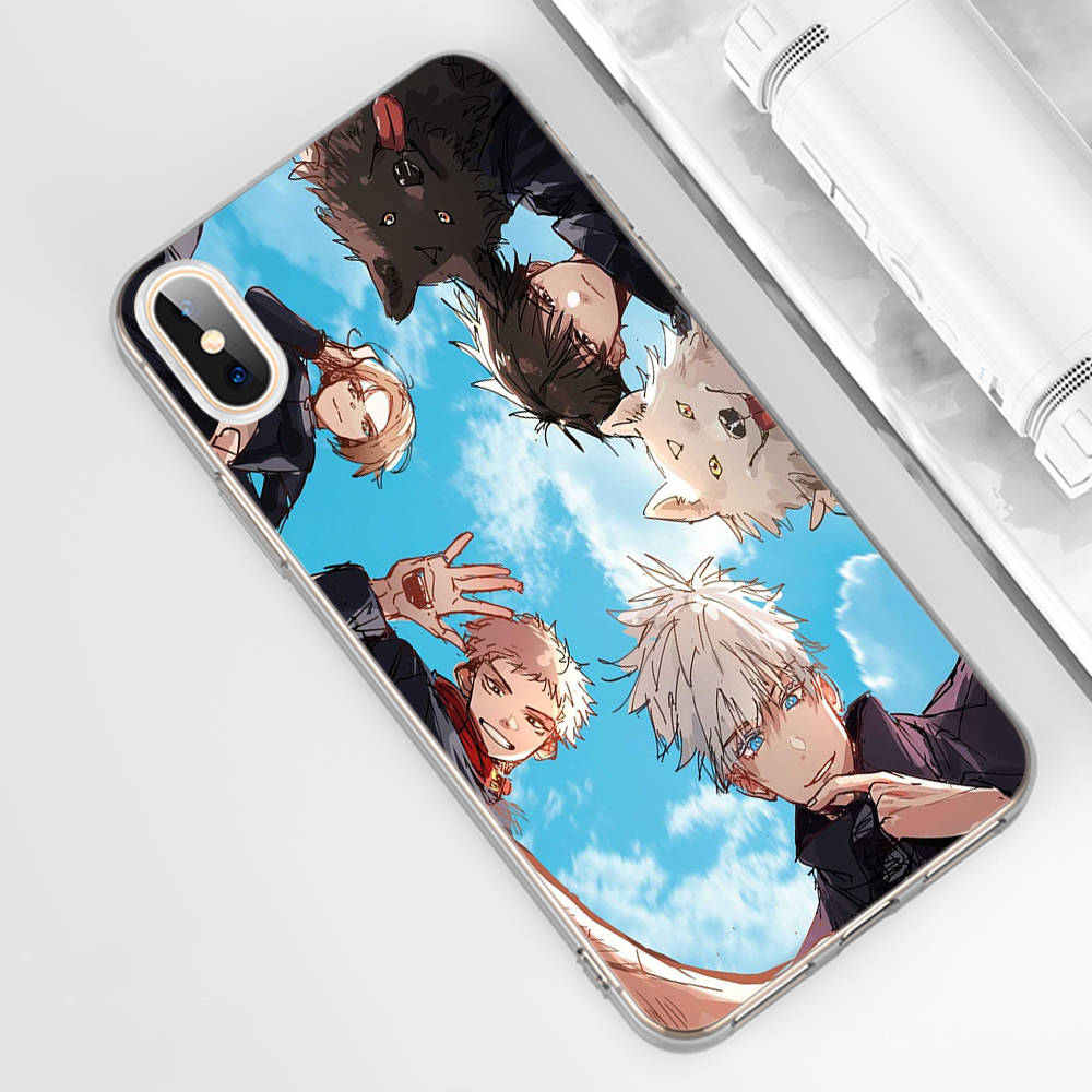 DT22 Jujutsu Kaisen Case for Samsung A04 A14 A23 A34 A54 M23 M33 M52 M53 Realme 10 9 C30S C35 C55 VIVO Y02S Y21 Y33S Y51 X80 Pro Clear Cover