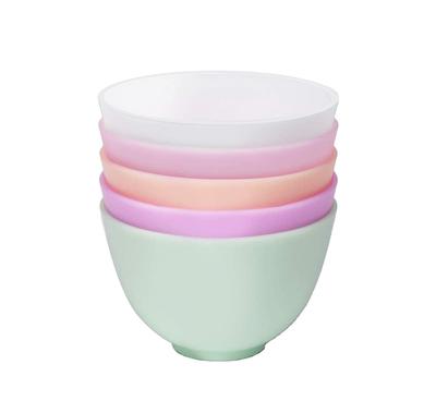 Home Use Odorless Anti-drop Silicone Bowl Facial Mask Mixing Bowl Prep Measuring Bowls