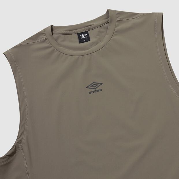 UMBRO [Cooling] All-Round Cooling Tricot Sleeveless T-Shirt Brown Ur121Ssl21