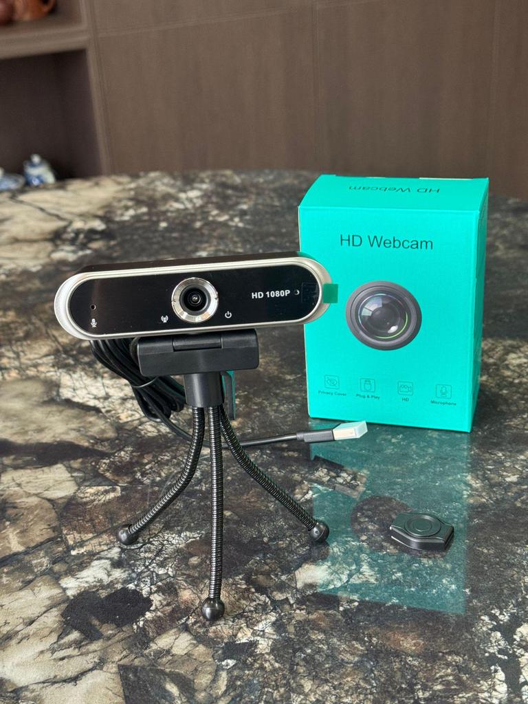 1080P HD USB Webcam for Online Classes and Meetings