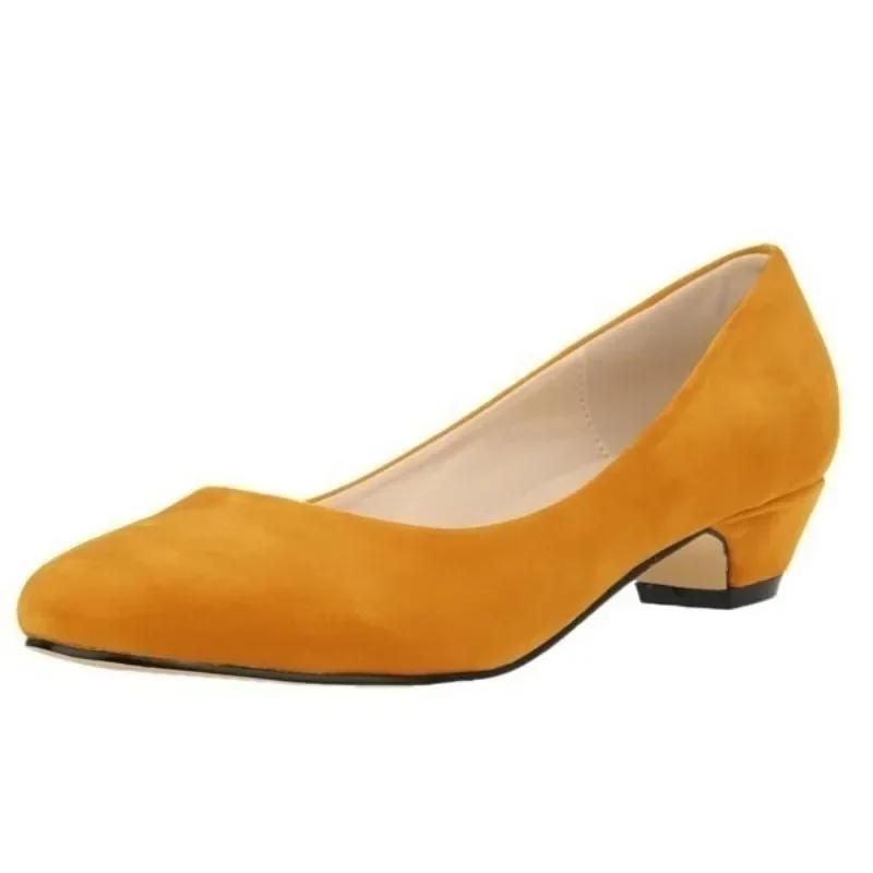 

Женские туфли-лодочки Nude Comfort на толстом низком каблуке 3 см с неглубоким носком, женская мода, офисная работа, свадьба, вечеринка, туфли для женщин, большие размеры 42