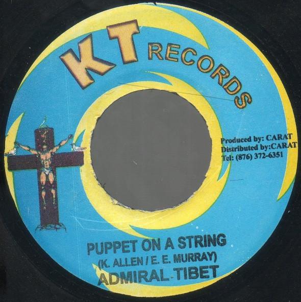7inch Record ADMIRAL TIBET - Puppet On A String NONE KT Records 2005 Jamaica Reggae, Ska & Dub Used