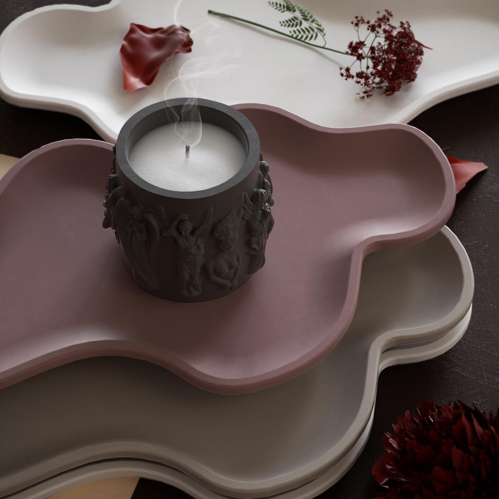 Multipurpose Large Oval Resin Tray Molds Sturdy Silicone Home Accessory Portable for Concrete Dishes Craft Supplies