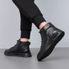 Shoes men's shoes autumn and winter Martin boots men's velvet warm leather high-top tooling shoes trendy British style short boots