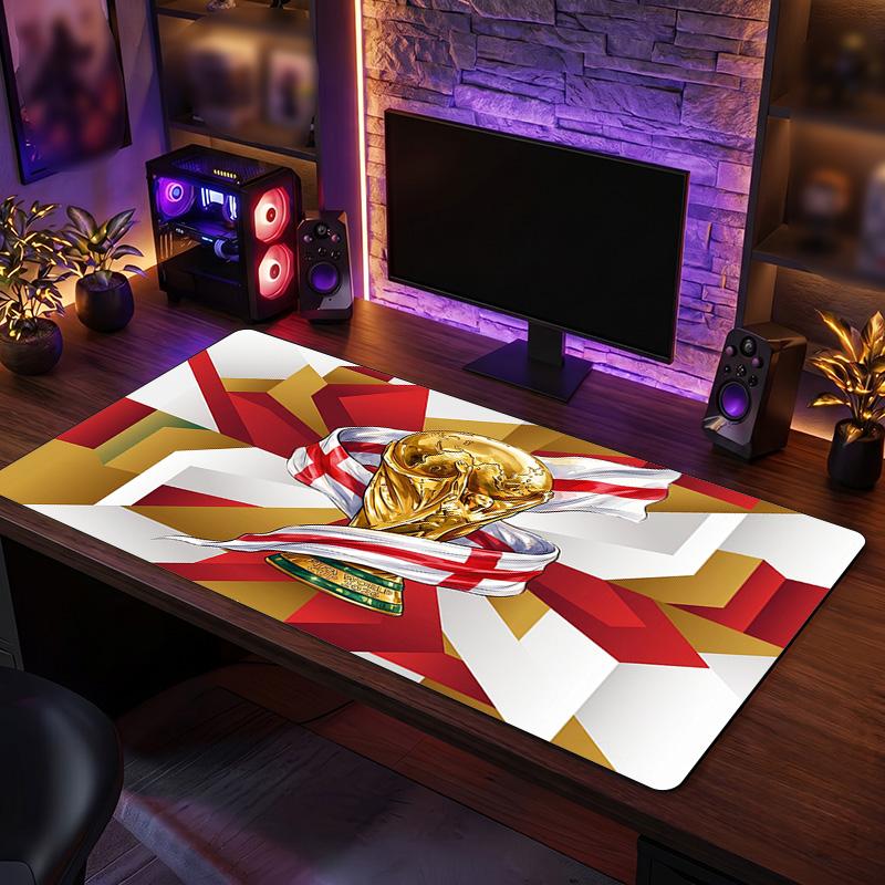 England Football Crest Mouse Pad, Extended Non Slip Rubber Desk Mat for Gaming Office Laptop Fan Gift