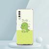 Funny Cute Cartoon Dinosaur Transparent Phone Case for Samsung Galaxy A16 A14 A12 A22 A24 A42 A02 A03S A06 A20 A30 A40 TPU Cover