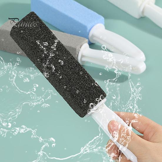 Pierre ponce pour toilettes Élimination des taches d'eau dure Dépôts de calcium Manche long Poignée ergonomique Nettoyant pour toilettes