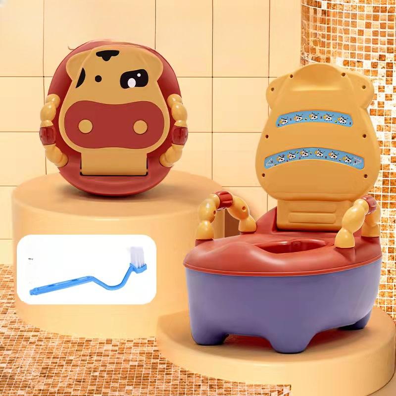 

Cute Cow Portable Children s Bedpan Cartoon Girl Boy Bedpan Children s Seat Potty Training Seat Baby Travel Potty Urine Bucket жовтий