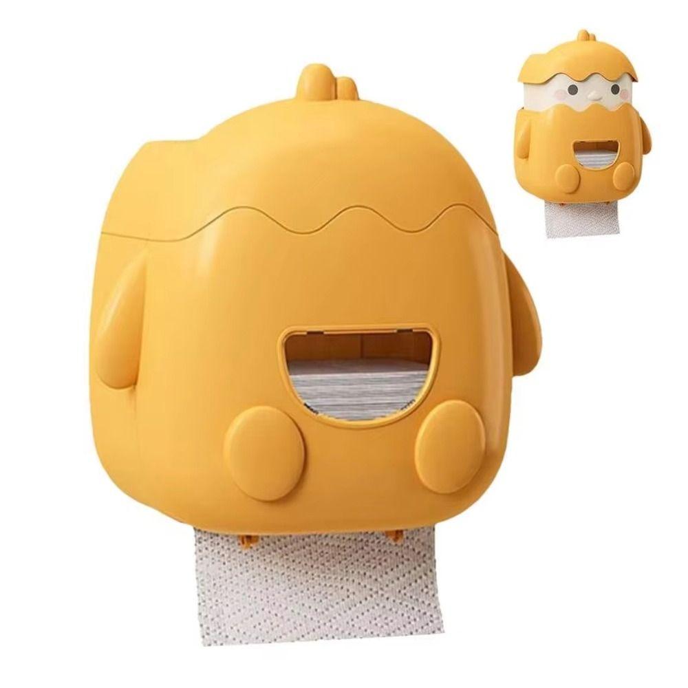 Cartoon Wall Mounted Tissue Holder Waterproof Toilet Paper Container  Entrance