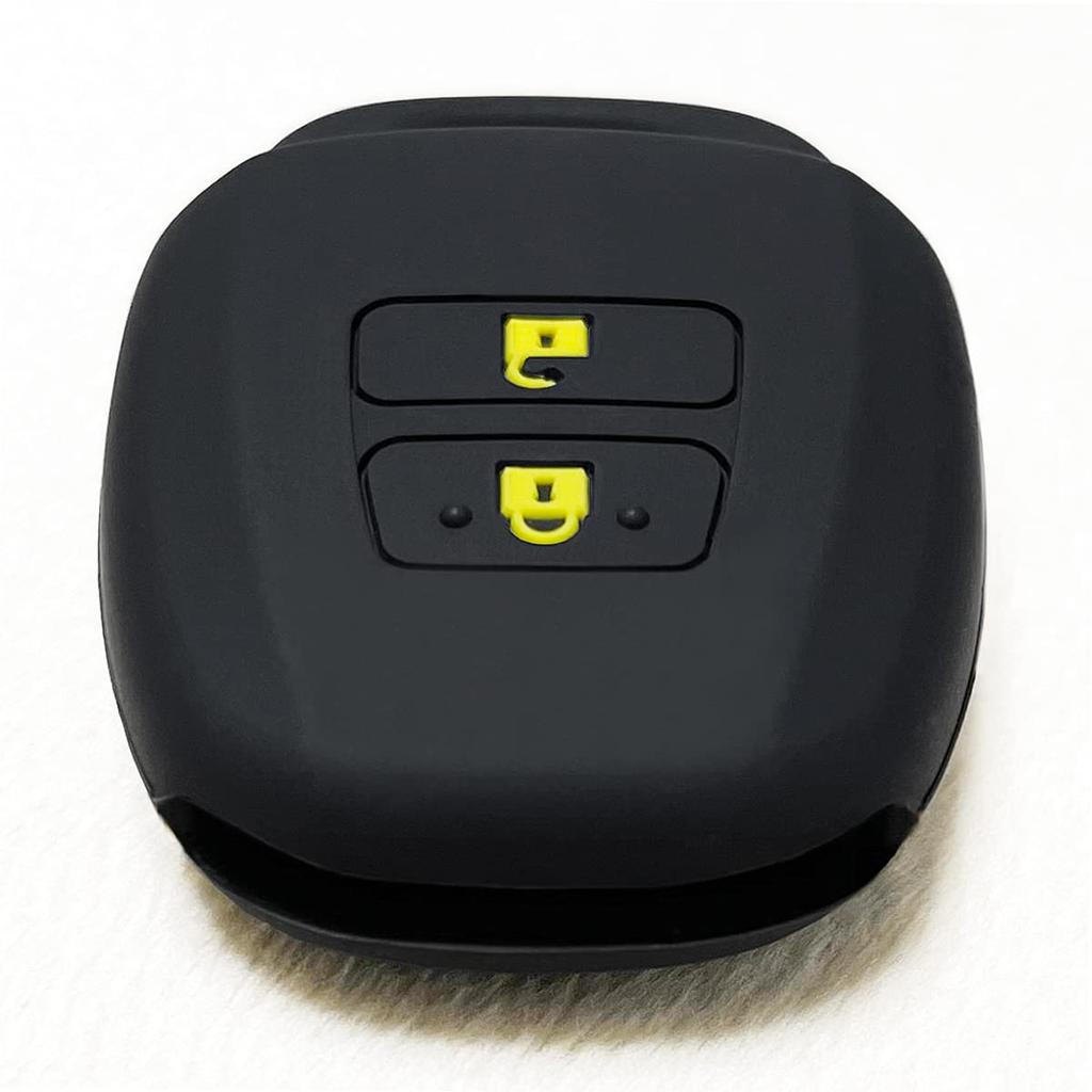 IKT 2 Button Silicone Cover for Keyless Keyless Keyless Keys, Black Yellow, Sienta, Vitz,