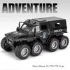 1:32 Russian Avtoros 8x8 Mammoth Models Diecast Cars Toys Doors Opened Sound Light Pull Back Miniature Vehices Fun Gift for Boys