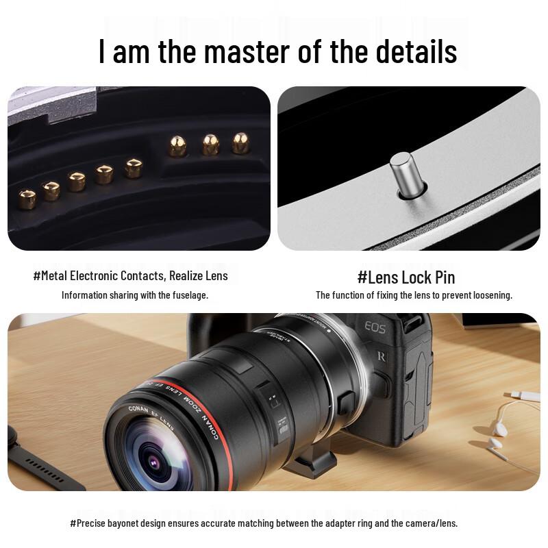 JIAHUACAI EF/EF-S Objektiv auf Canon RF Mount Kamera-Adapterring