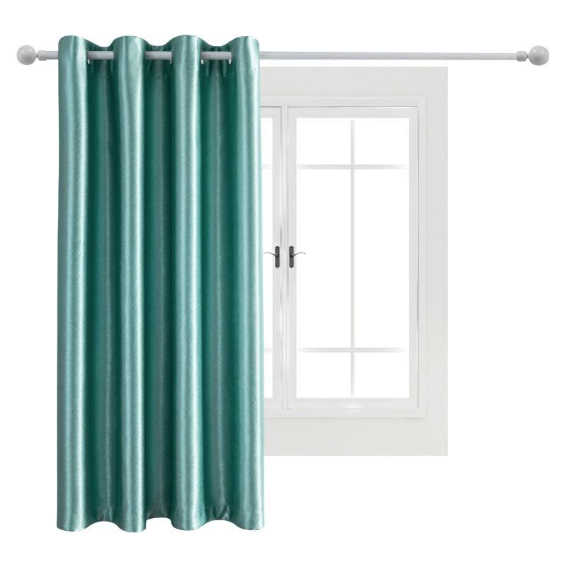 Solid Color Blackout Fabric Balcony Sunshade Thermal Insulated Curtain With Eyelets Perfect For Home And Office Use Energy Efficient Curtains
