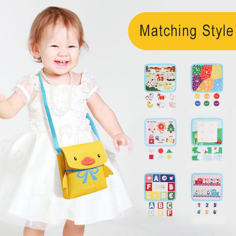 Barn Stille Travle Bøker Montessori-brettleker Finmotortrening Førskolelæring Sansleker for småbarn Reiseaktiviteter