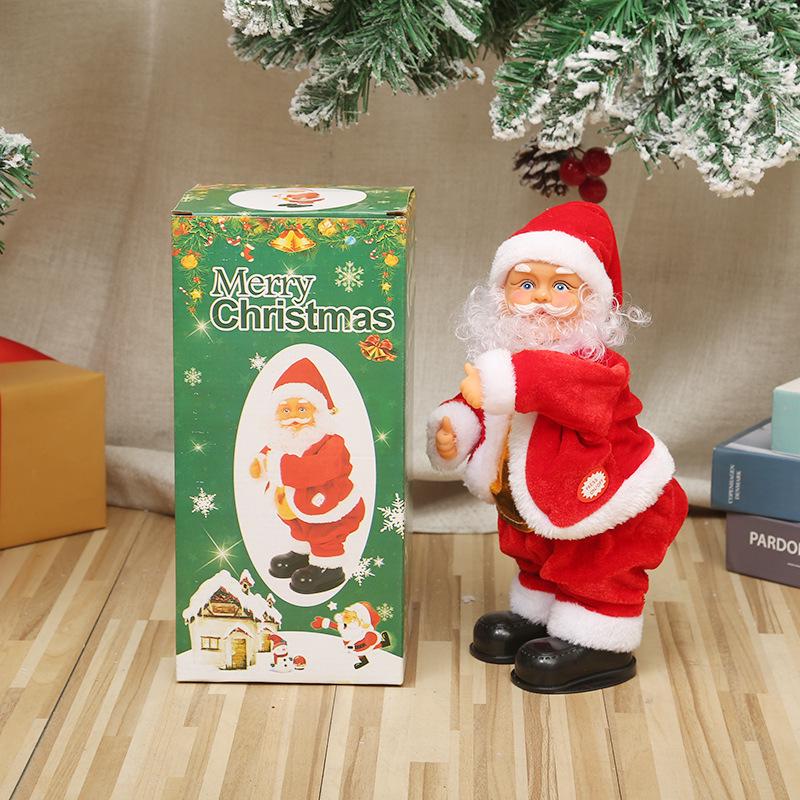 Musikalische elektrische Twerking Weihnachtsmann Spielzeug für Schaufenster und Weihnachtsgeschenke