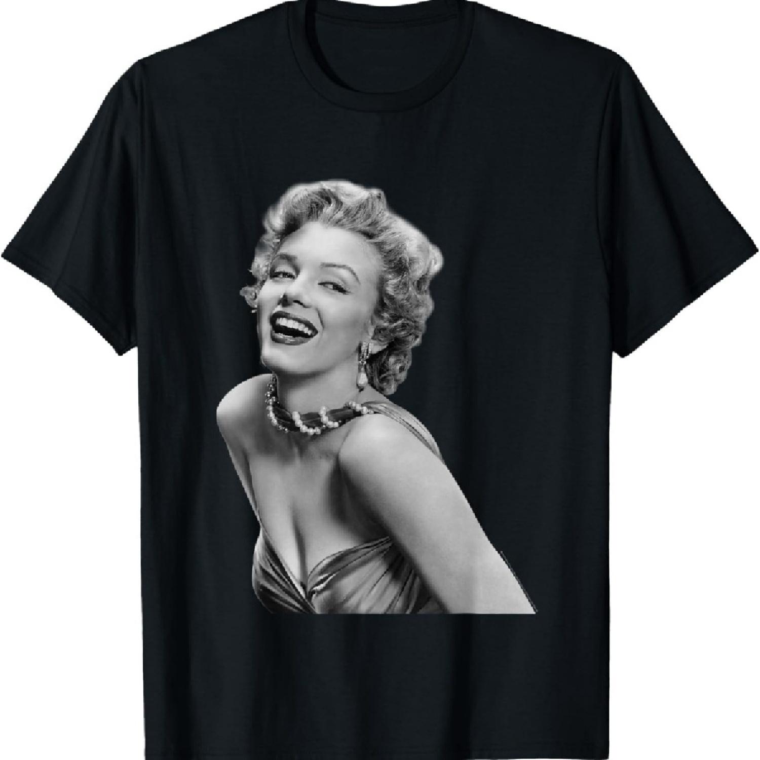 

Marilyn Monroe Hollywood T-Shirt Black, Women s, Unisex, Short Sleeve, Classic Fit, Cotton, Polyester, Size 6 (US), Medium XXXXXL чёрный