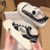 Women Shoes 2025 Spring New Collection Thick Bottom Round Head Canvas Casual Board Shoes Women