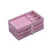 Advanced 3-layer Dust-proof Jewelry Storage Box with Multiple Colors, Used for Elegant Jewelry Display Storage Box