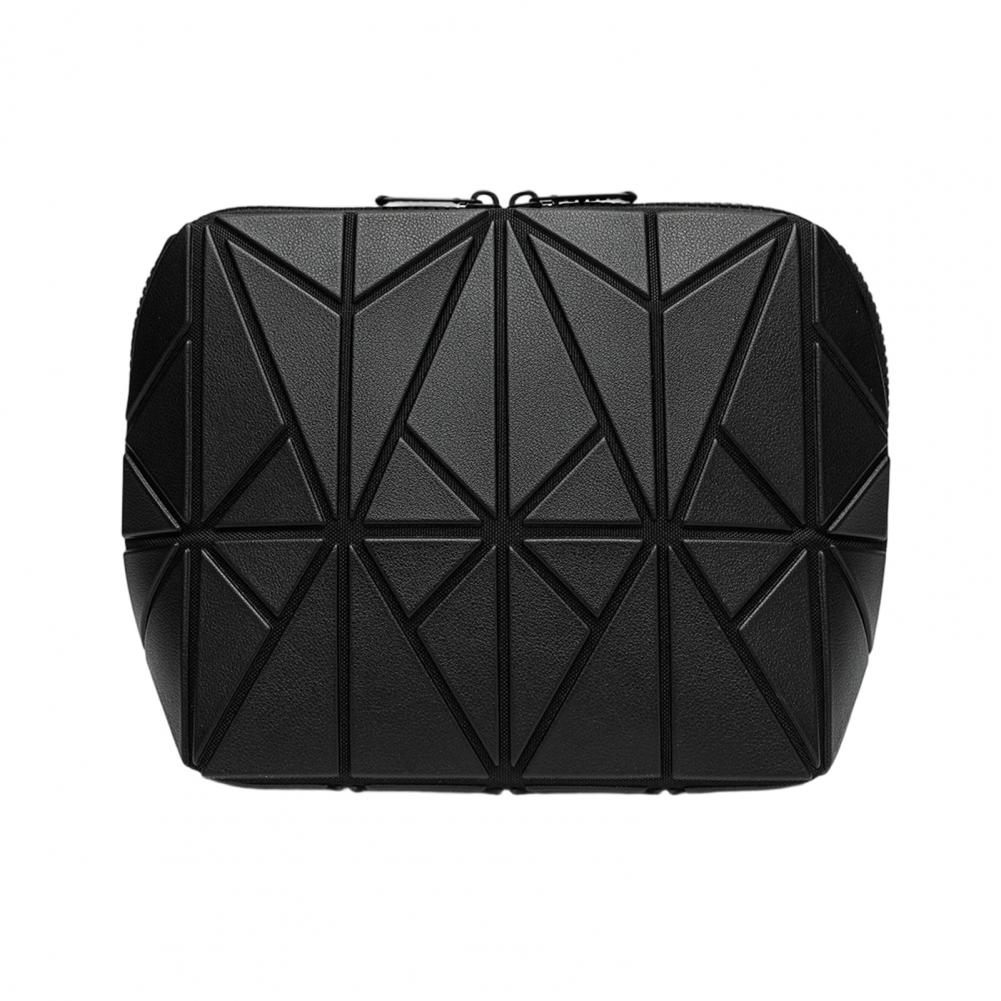 

Vertical Waterproof Cosmetic Bag with Fold-Down Design | Multi-Pocket Travel Toiletry Organizer for Skincare, Makeup & Toiletry S чёрный