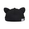 Fashion Cotton Cat Ears Landlord Hat Adjustable Solid Color Melon Skin Hat Hip Hop Brimless Docker Cap Outdoor