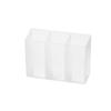 3 Grids Mini Storage Box Self-adhesive Sundries Holder Transparent Makeup Organizer  Home